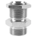 Parker Hydraulic Straight Threaded Adapter G, 60°, Steel, 11 in Hose ID 16WMK4WL4NMS