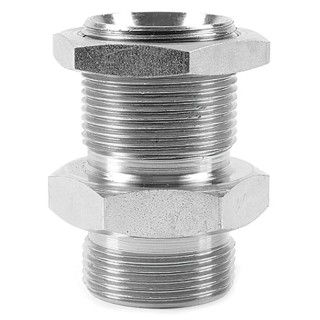 Parker Hydraulic Straight Threaded Adapter G, 60°, Steel, 11 in Hose ID 16WMK4WL4NMS