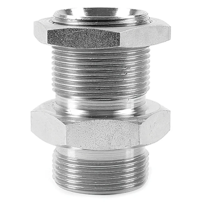 Parker Hydraulic Straight Threaded Adapter G, 60°, Steel, 11 in Hose ID 16WMK4WL4NMS