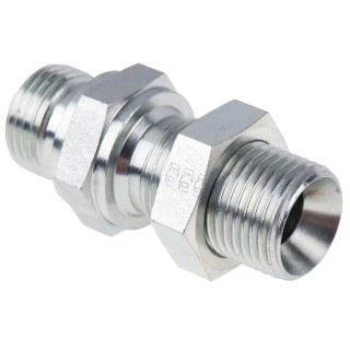 Parker Hydraulic Straight Threaded Adapter 60° Zinc Plated Steel 120°C 8WMK4WL4NMS