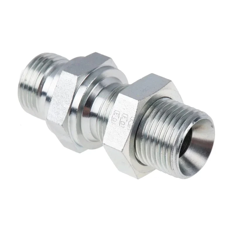 Parker Hydraulic Straight Threaded Adapter 60° Zinc Plated Steel 120°C 8WMK4WL4NMS