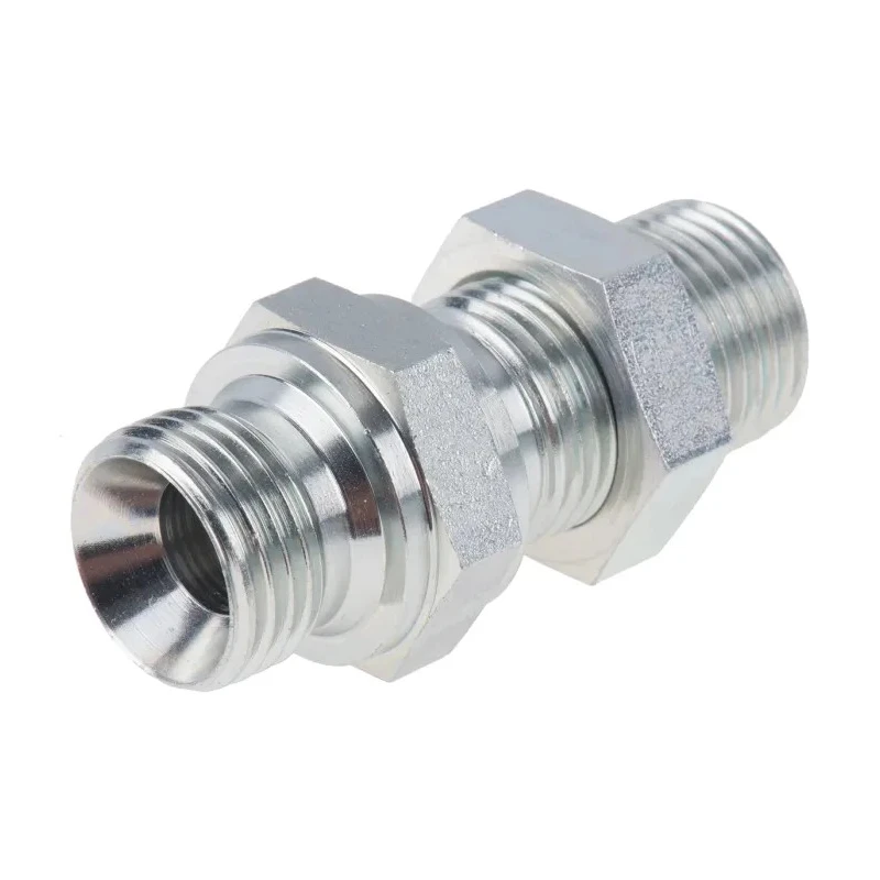 Parker Hydraulic Straight Threaded Adapter 60° Zinc Plated Steel 120°C 8WMK4WL4NMS