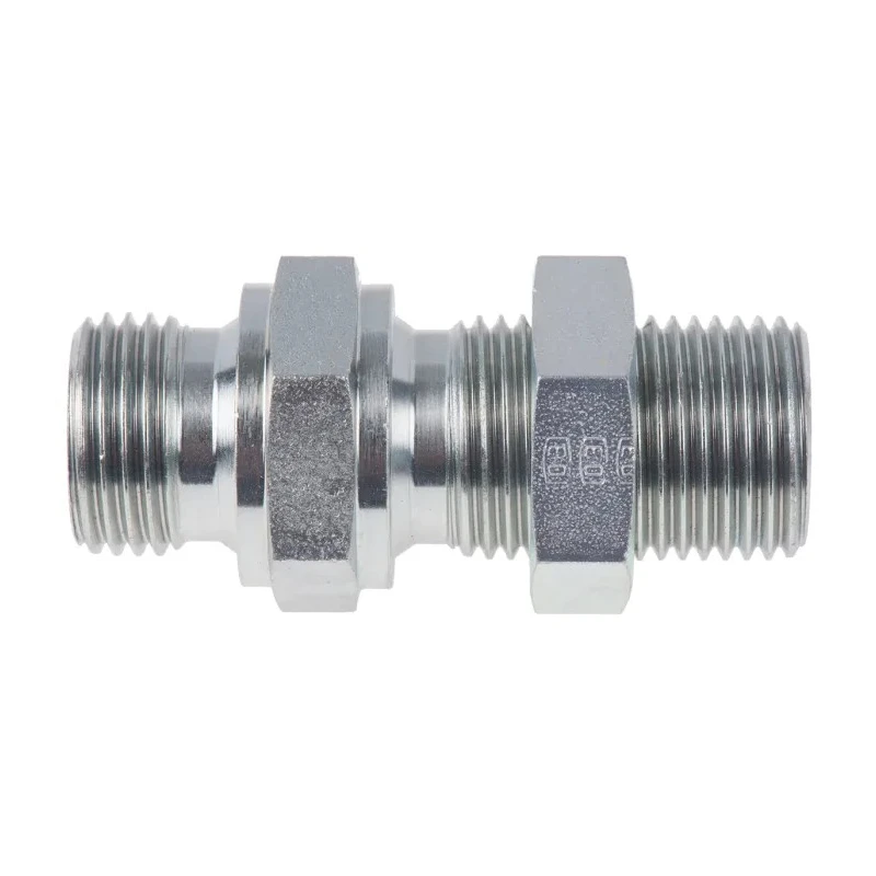 Parker Hydraulic Straight Threaded Adapter 60° Zinc Plated Steel 120°C 8WMK4WL4NMS