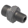 Parker Hydraulic Straight Threaded Adapter Male G Steel 0.375 in Hose ID 6F3MK4S