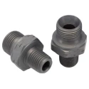 Parker Hydraulic Straight Threaded Adapter Male G Steel 0.375 in Hose ID 6F3MK4S