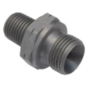 Parker Hydraulic Straight Threaded Adapter Male G Steel 0.375 in Hose ID 6F3MK4S