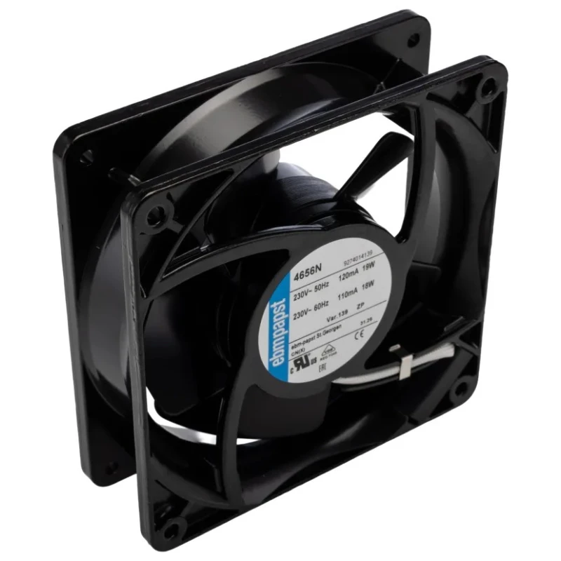 ebm-papst 4000 N Series AC Compact Axial Fan Kit 230V AC 19W 160m³/h IP20 119mm x 119mm x 38mm IP20 