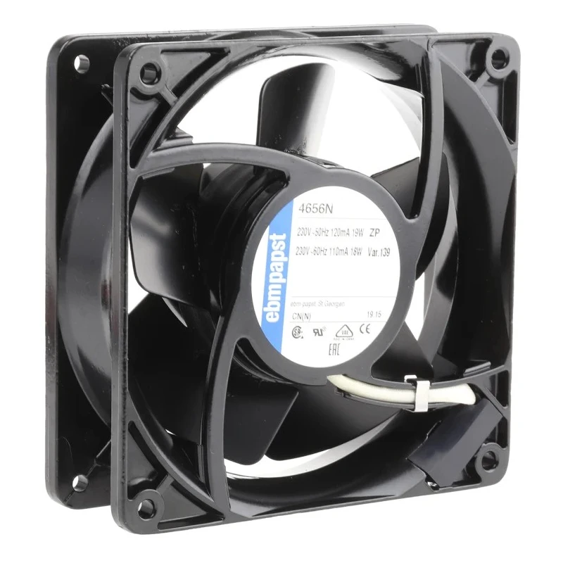 ebm-papst 4000 N Series Axial Fan Kit 230V AC 19W 160m³/h 119mm x 119mm x 38mm IP20 