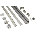 PowerLED Aluminium LED Mount Channel for Flexible LED Strips 1 m Length 19 mm Width EXT4