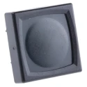 Schurter IP65 Black Tactile Switch Button SPST 80mA 24 V dc MCS 18 IP65
