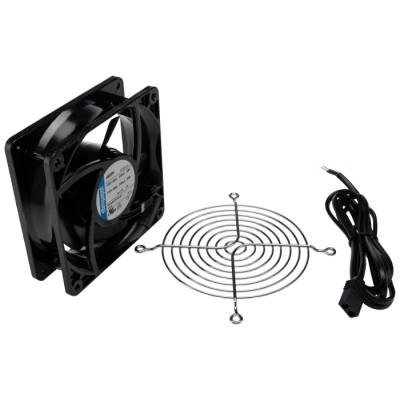 ebm-papst 4000 N Series 115V AC Axial Fan Kit, 180 m³/h Air Flow, 18 W, Protection, 119 mm Frame, 3100 rpm, Backward IP20