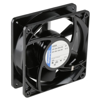 ebm-papst 4000 N Series Axial Fan Kit 230V AC 19W 160m³/h IP20 119mm x 119mm x 38mm MPN 