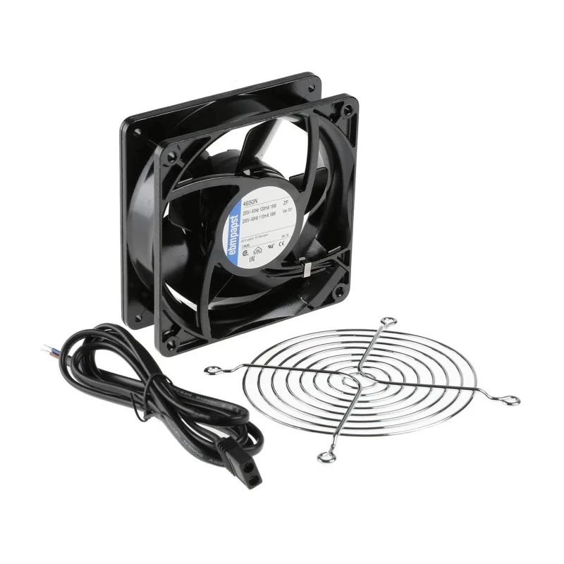 ebm-papst 4000 N Series Axial Fan Kit 230V AC 19W 160m³/h IP20 119mm x 119mm x 38mm MPN 