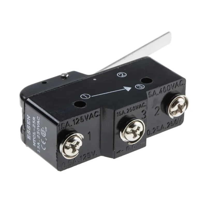 RS PRO Lever Micro Switch Screw Terminal 15A 250 V ac SPCO IP40 797-2570