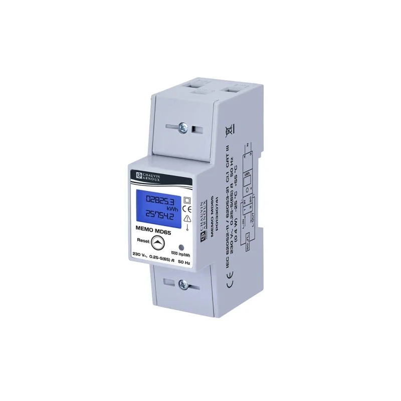 Chauvin Arnoux Energy 1 Phase Digital LCD Energy Meter P01330741