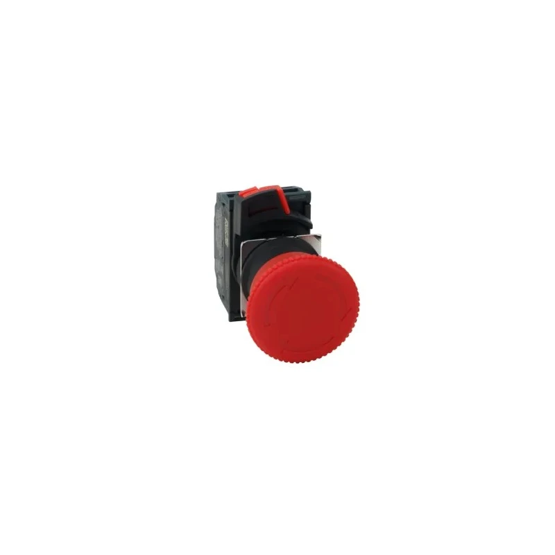 Omron A22NE-P Series Turn Reset Emergency Stop Push Button Panel Mount 22mm Cutout 2 NC IP65 A22NE-P