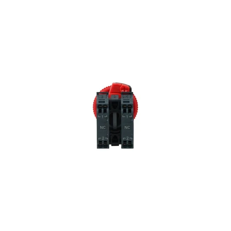 Omron A22NE-P Series Turn Reset Emergency Stop Push Button Panel Mount 22mm Cutout 2 NC IP65 A22NE-P