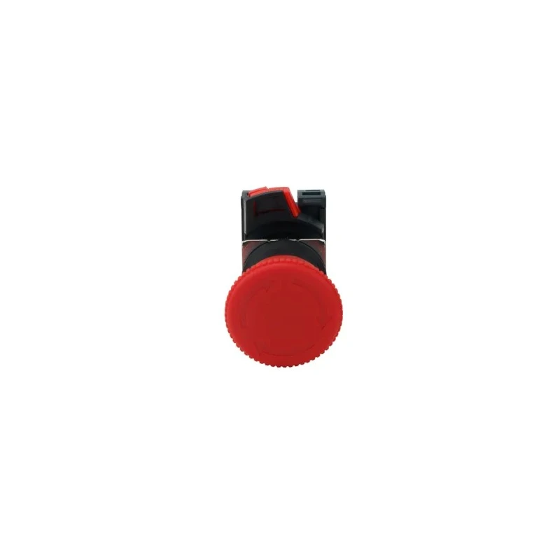 Omron A22NE-P Series Turn Reset Emergency Stop Push Button Panel Mount 22mm Cutout 2 NC IP65 A22NE-P