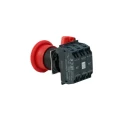 Omron Illuminated Emergency Stop Push Button Panel Mount 22 mm Cutout 2 NC Contacts IP65 A22NE-P