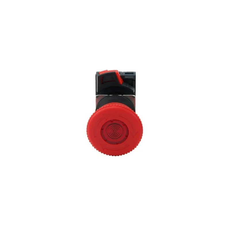 Omron Illuminated Emergency Stop Push Button Panel Mount 22 mm Cutout 2 NC Contacts IP65 A22NE-P