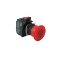 Omron Illuminated Emergency Stop Push Button Panel Mount 22 mm Cutout 2 NC Contacts IP65 A22NE-P