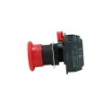 Omron Illuminated Emergency Stop Push Button Panel Mount 22 mm Cutout 2 NC Contacts IP65 A22NE-P