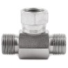 Parker Male G Hydraulic Fitting Steel Zinc Plated 0.375 in Hose ID Maximum Operating Temperature 120°C 6S6MK4S