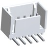 TE Connectivity MTA-100 Series Right Angle Through Hole PCB Header, 4 Contacts, 2.54 mm Pitch, 1 Row, Shrouded 2-644488-4