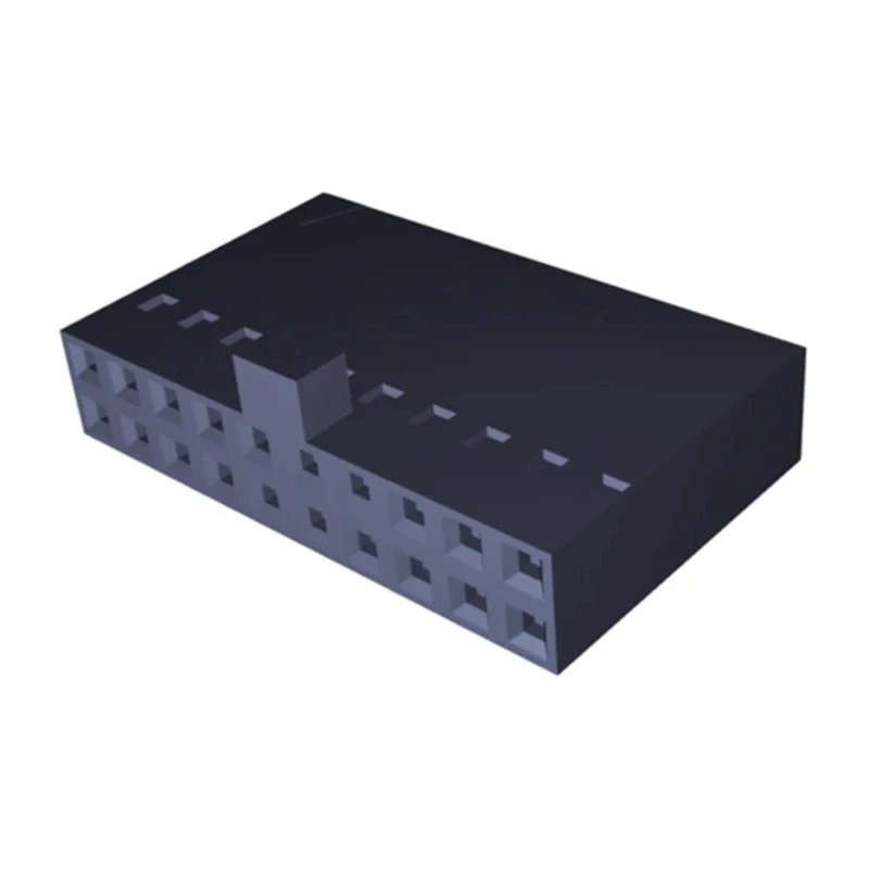 TE Connectivity AMPMODU Short Point Female Connector Housing 2.54 mm Pitch 20 Way 2 Row Straight 104483-3