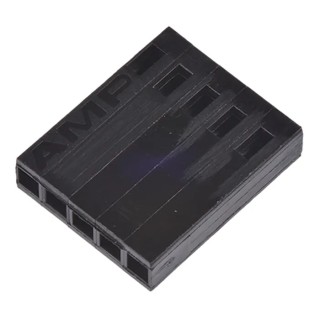 TE Connectivity AMPMODU MOD IV Female Connector Housing Cable Mount 2.54 mm Pitch 5 Way 1 Row Straight 1-87499-0