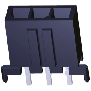TE Connectivity Micro MATE-N-LOK Series Straight Through Hole PCB Header 3 Contacts 3 mm Pitch 1 Row Shrouded 2-1445093-3