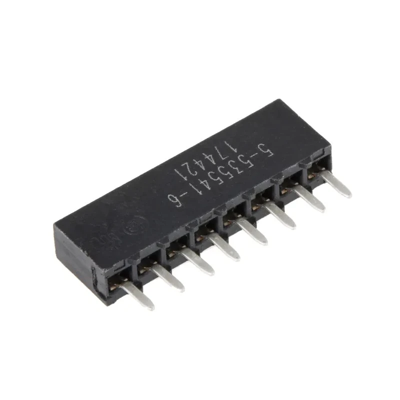 TE Connectivity AMPMODU MOD IV Series Straight Through Hole PCB Socket 8-Contact 1 Row 2.54 mm Pitch Solder 5-535541-6