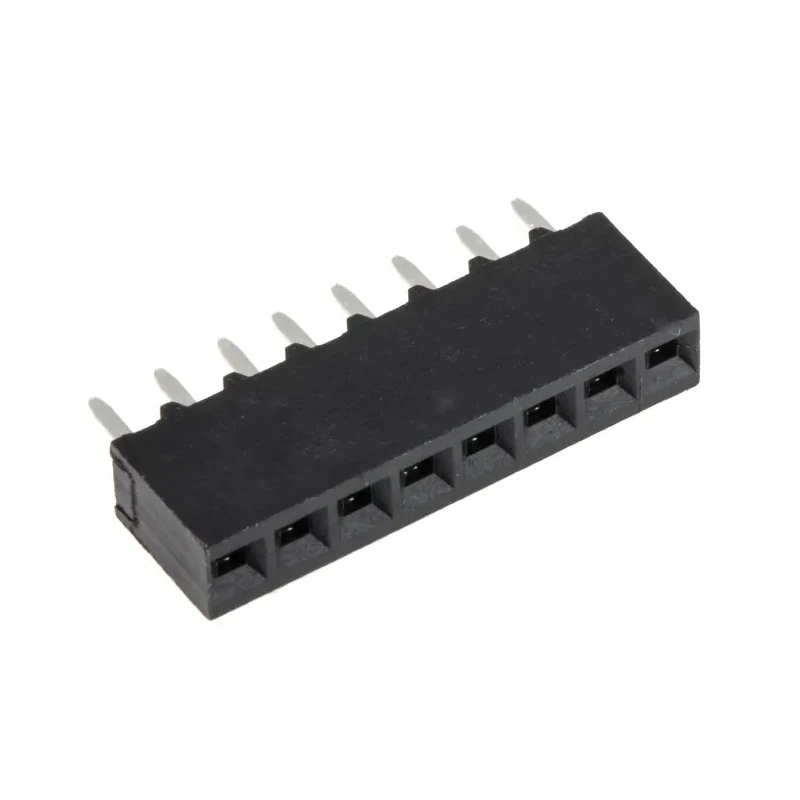 TE Connectivity AMPMODU MOD IV Series Straight Through Hole PCB Socket 8-Contact 1 Row 2.54 mm Pitch Solder 5-535541-6