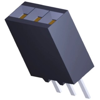 TE Connectivity AMPMODU MOD II Series Straight Through Hole PCB Socket, 4-Contact, 1 Row, 2.54 mm Pitch Solder 5-534237-2