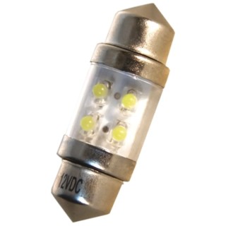 JKL Components 12V dc 7.6lm White Festoon LED Car Bulb LE-1031-02W