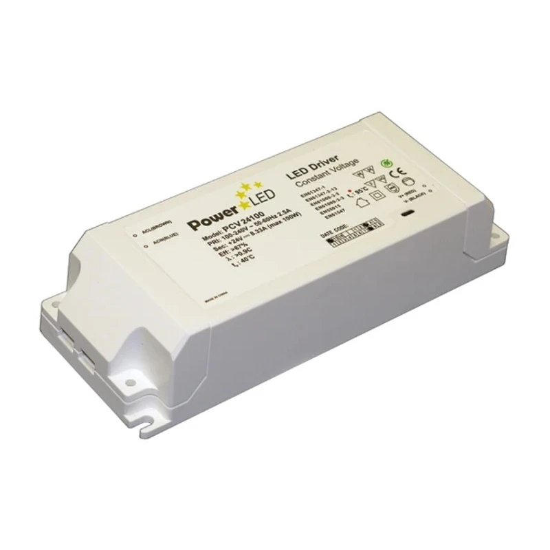 PowerLED 5 Output Constant Voltage LED Driver, 24V, 100W, 4.16A, AC-DC Enclosed PCV24100