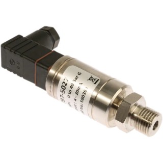 RS PRO Industrial Pressure Sensor 0 bar to 40 bar Gauge Reading, Current Output, Stainless Steel Housing 797-5027