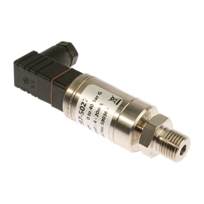 RS PRO Industrial Pressure Sensor 0 bar to 40 bar Gauge Reading, Current Output, Stainless Steel Housing 797-5027