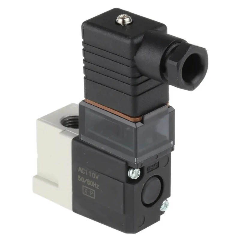 SMC Pneumatic Solenoid Valve Standard Solenoid G 1/4 inch Port, 3-Port 3-Position Manifold Mount VT307-3DZ1-02F-Q