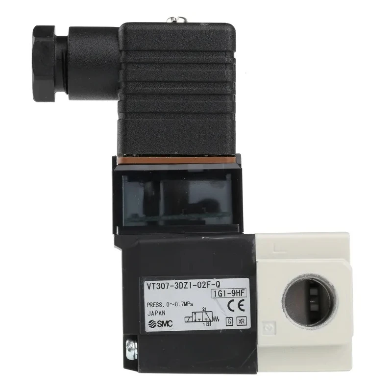 SMC Pneumatic Solenoid Valve Standard Solenoid G 1/4 inch Port, 3-Port 3-Position Manifold Mount VT307-3DZ1-02F-Q