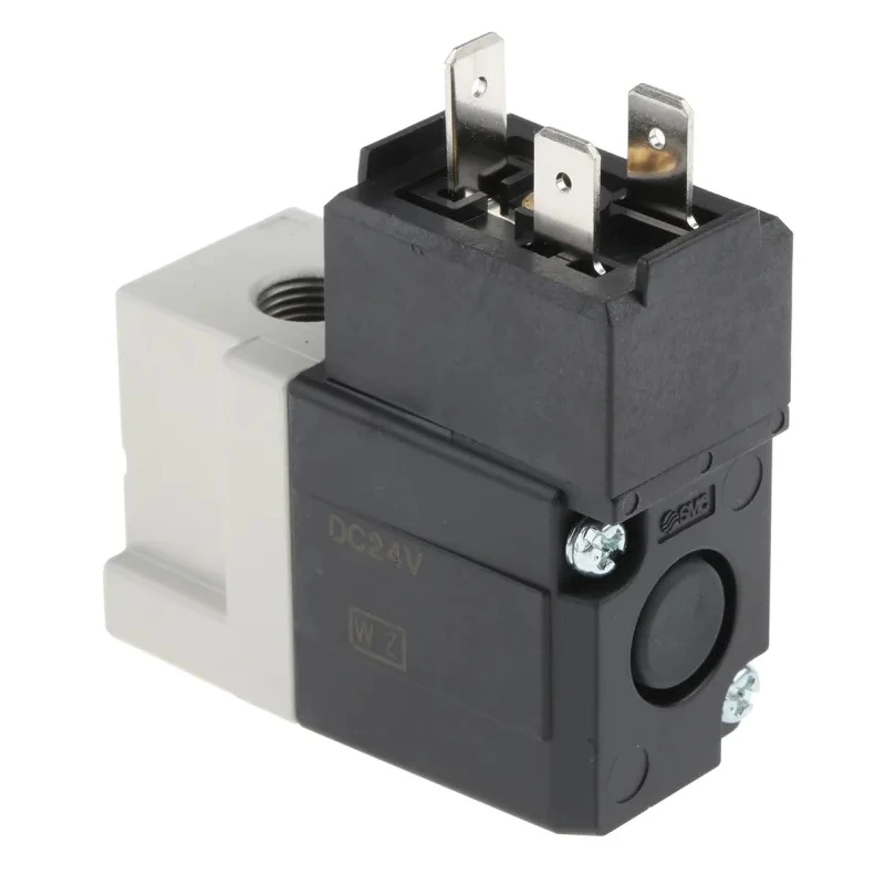 SMC Pneumatic Solenoid Valve 3/2 NC Solenoid G 1/8, 24V DC, 4.2W, Die Cast Aluminium Body VT307-5DO1-01F-Q