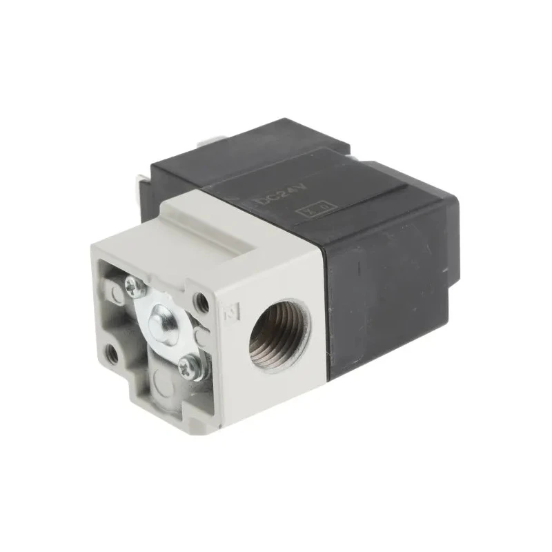 SMC Pneumatic Solenoid Valve 3/2 Solenoid G Port 1/4 Inch Manifold Mount Die Cast Aluminium Body 24V dc VT307-5DO1-02F-Q