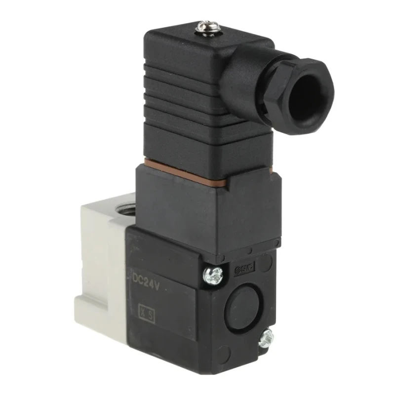 SMC Pneumatic Solenoid Valve 3/2 Solenoid G 1/4 Threaded Port 24V DC 4.2W Die Cast Aluminium VT307-5D1-02F-Q