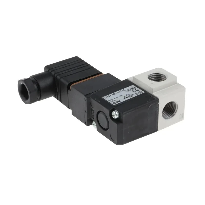 SMC Pneumatic Solenoid Valve 3/2 Solenoid G 1/4 Threaded Port 24V DC 4.2W Die Cast Aluminium VT307-5D1-02F-Q