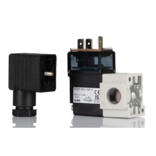 SMC Pneumatic Solenoid Valve 3/2 Function G 1/4 Threaded Port Die Cast Aluminium 24V DC VT307-5DZ1-02F-Q