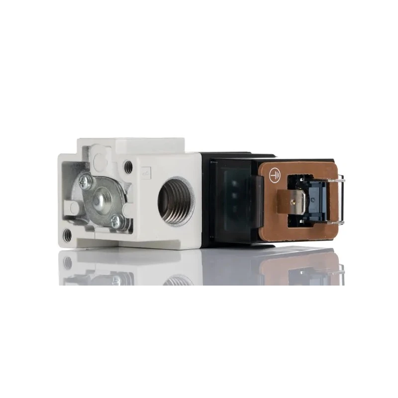 SMC Pneumatic Solenoid Valve 3/2 Function G 1/4 Threaded Port Die Cast Aluminium 24V DC VT307-5DZ1-02F-Q