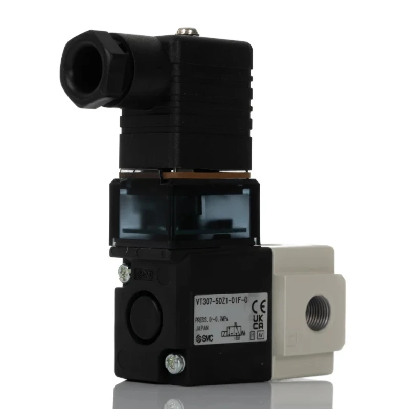 SMC Pneumatic Solenoid Valve 3/2 Solenoid G 1/8 VT Series 24V DC VT307-5DZ1-01F-Q