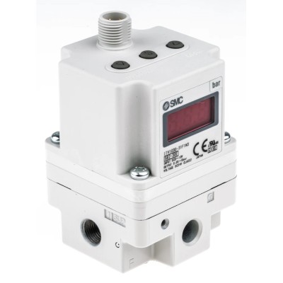 SMC Pneumatic Regulator G 1/8 Port, 0.5 MPa Max Outlet Pressure, ITV1000