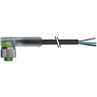 Murrelektronik Limited Sensor Actuator Cable Female 4 Way Right Angle to Unterminated 3 m 24V 7000-12421-6340300