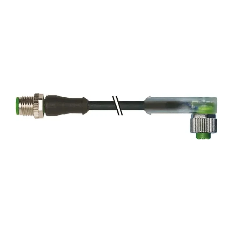 Murrelektronik Limited Male 4 Way Right Angle to Female 4 Way Straight Sensor Actuator Cable 24V 2m 7000-40341-6340200